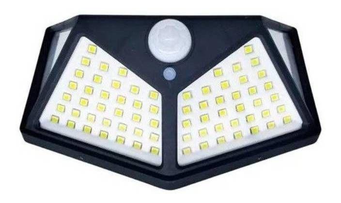 Imagem de Luminária 100 LEDs - Sensor de Movimento para Uso Noturno