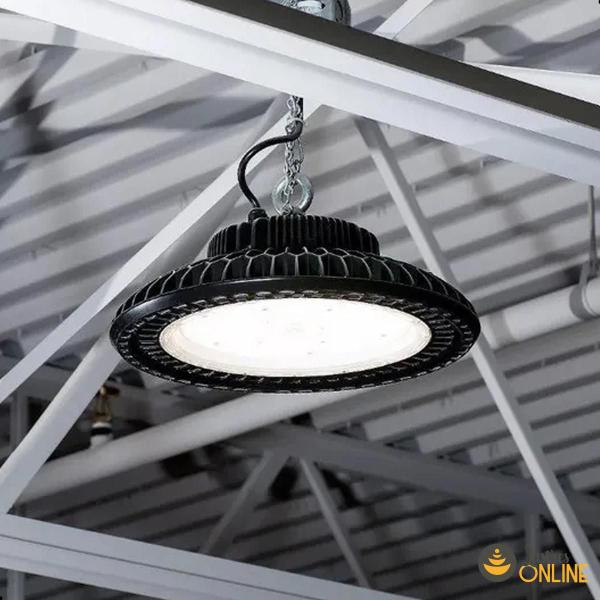 Imagem de Luminária 100w Led Ufo Industrial Preto Galpão Super Iluminado 11000 Lumens 6000K