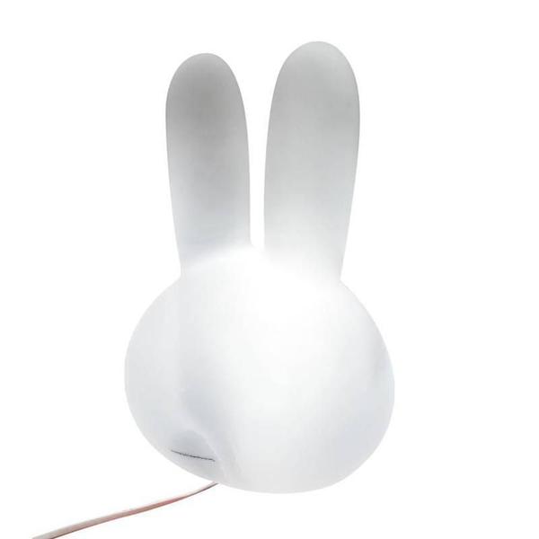 Imagem de Luminária Abajur Cabeça Miffy 36Cm Grande Coelho Branco