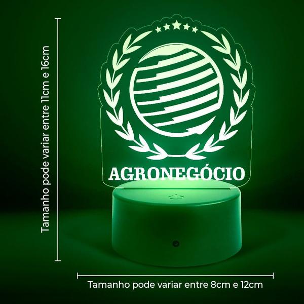 Luminária Abajur Cursos - Agronegócio RGB Controle + Toque - ShopC Imagem de Luminária Abajur Cursos - Agronegócio RGB Controle + Toque