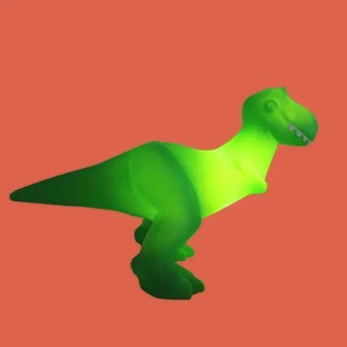 Imagem de Luminária Abajur De Mesa Dinossauro Toy Story Rex Verde Menino Sala Escritório Quarto Led 3D infantil Usare