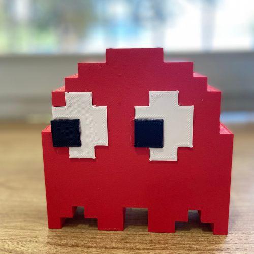 Imagem de Luminária Abajur De Mesa Grande Fantasminha Pac-Man