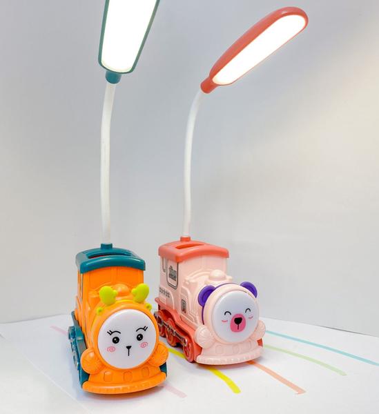 Imagem de Luminária abajur de mesa infantil modelo trenzinho alegre