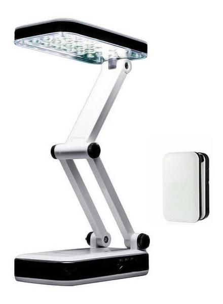 Imagem de Luminária Abajur De Mesa Led Sem Fio Dobrável Compacta