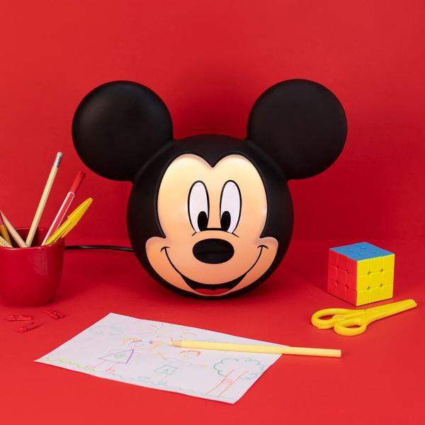 Imagem de Luminária Abajur Infantil Mickey Disney + Lâmpada de Led