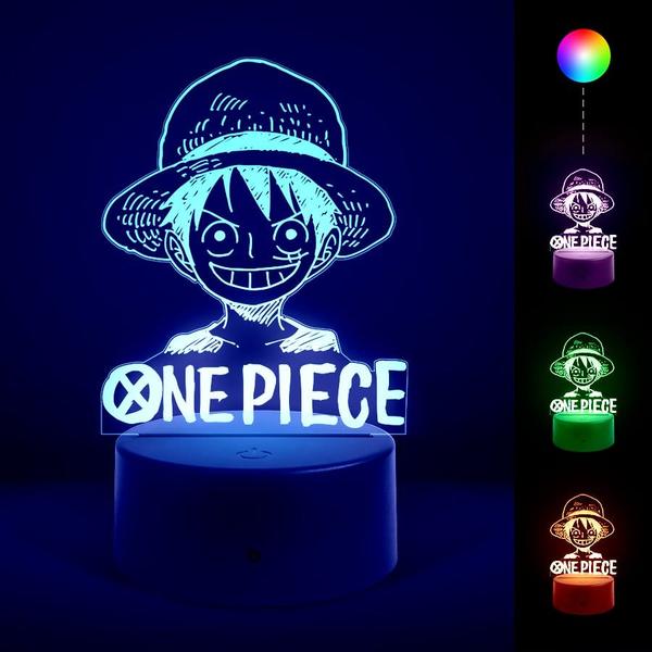 Imagem de Luminária Abajur One Piece - Luffy RGB Controle + Toque