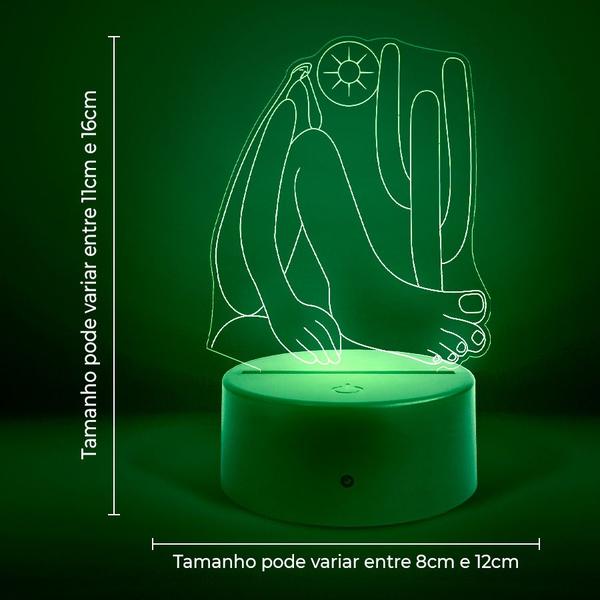 Imagem de Luminária Abaporu Tarsila do Amaral RGB Controle + Toque 