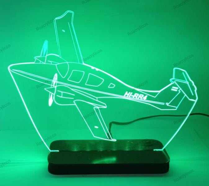 Imagem de Luminária Acrílico de Mesa Avião Diamond DA-62  -  Presente