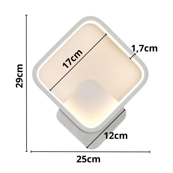 Imagem de Luminária Arandela 29cm LED 24 Watts Parede Teto Bivolt Gimpo KJBD-02