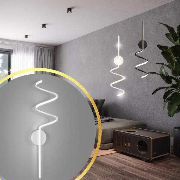 Luminária Arandela 43Cm Led 24 Watts Espiral Parede Gimpo Imagem de Luminária Arandela 43Cm Led 24 Watts Espiral Parede Gimpo