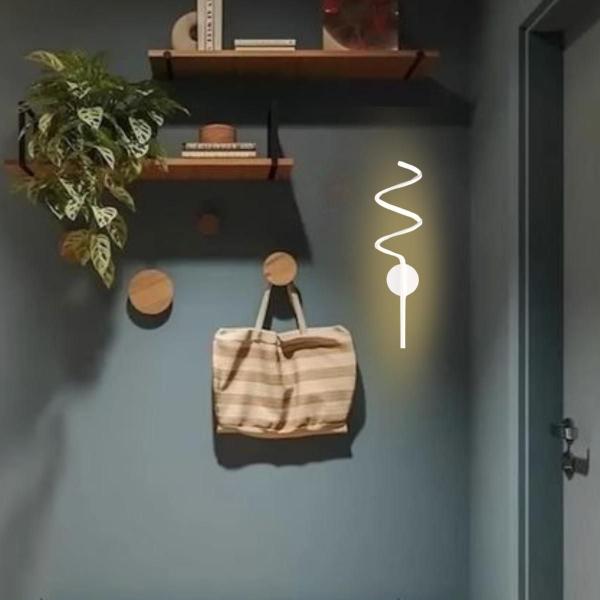 Luminária Arandela 43Cm Led 24 Watts Espiral Parede Gimpo Imagem de Luminária Arandela 43Cm Led 24 Watts Espiral Parede Gimpo