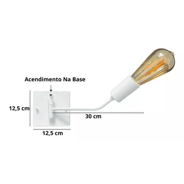 Imagem de Luminaria Arandela de Parede Flexível direcionavel E27 Bivolt