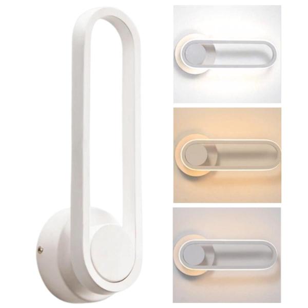 Imagem de Luminária Arandela LED 32cm Parede Minimalista Giratória Gimpo KJBD-029-BRANCO