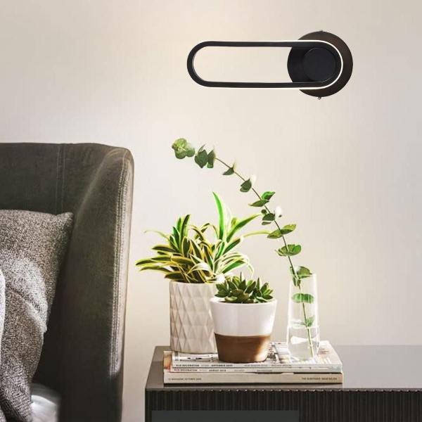 Imagem de Luminária Arandela Led 32Cm Parede Minimalista Giratória