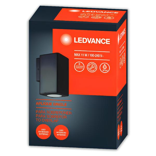 Imagem de Luminaria Arandela Led Aplique Single Black Ledvance