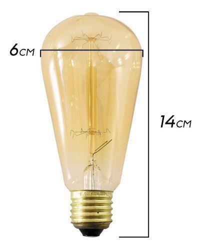 Imagem de Luminária Arandela Moderna Trace Abajur Parede Soquete E27 + Lampada Filamento De Carbono St64 220v St1344