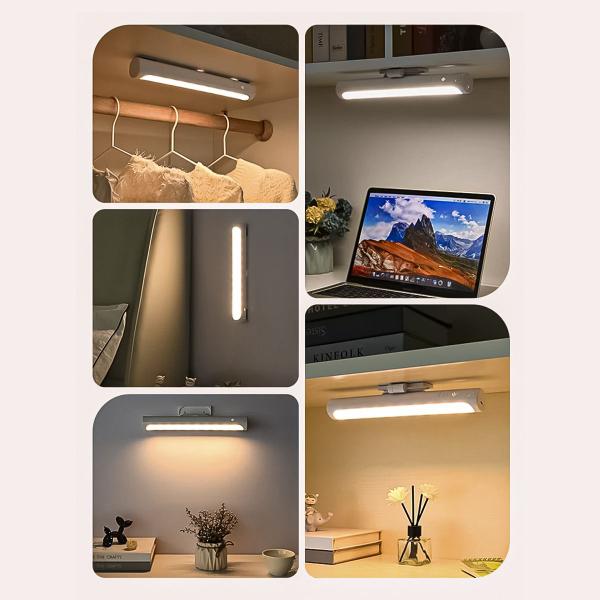 Luminária Barra Led Portátil Base Magnética Iluminação Mesa - Tex Web Imagem de Luminária Barra Led Portátil Base Magnética Iluminação Mesa