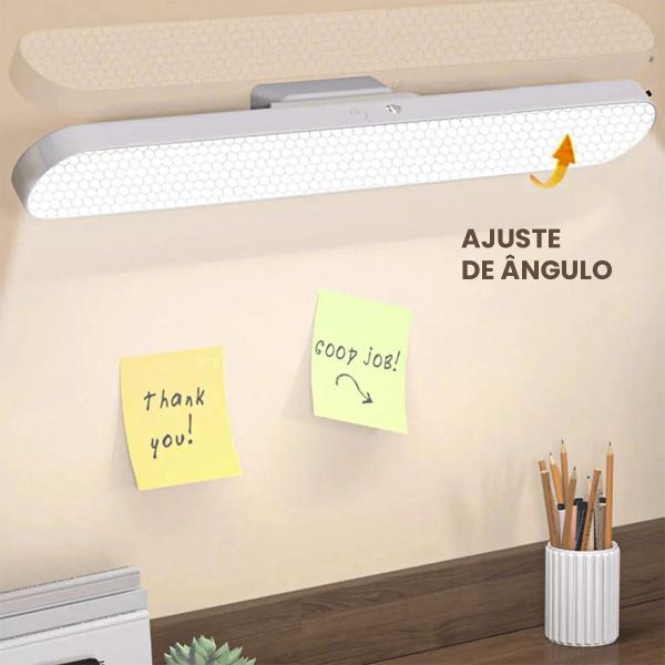 Luminária Barra Led Portátil Base Magnética Iluminação Mesa - Tex Web Imagem de Luminária Barra Led Portátil Base Magnética Iluminação Mesa