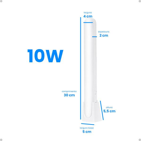 Luminária Barra Led Portátil Base Magnética Iluminação Mesa - Tex Web Imagem de Luminária Barra Led Portátil Base Magnética Iluminação Mesa