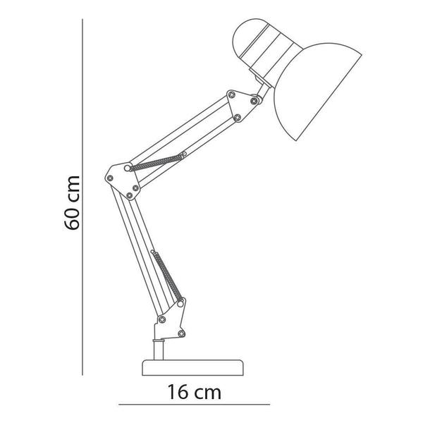 Luminária Base De Mesa Articulável Bivolt Preta Startec Imagem de Luminária Base De Mesa Articulável Bivolt Preta Startec