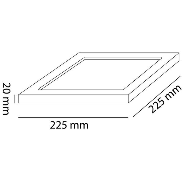 Imagem de Luminária Bivolt Embutir LED Slim Quadrada Startec