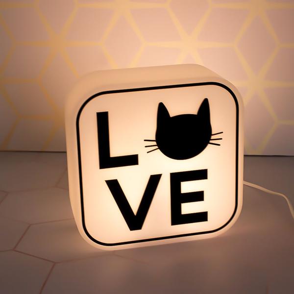 Imagem de Luminária Box Cat Lovers