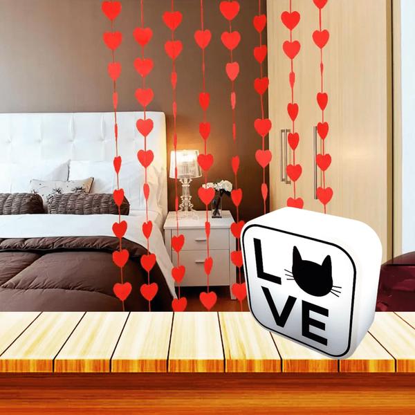 Luminária Box de Mesa Gato Love Para Decorar e Iluminar Lâmpada Cor Branca 10010710B - DECORPDE Imagem de Luminária Box de Mesa Gato Love Para Decorar e Iluminar Lâmpada Cor Branca 10010710B