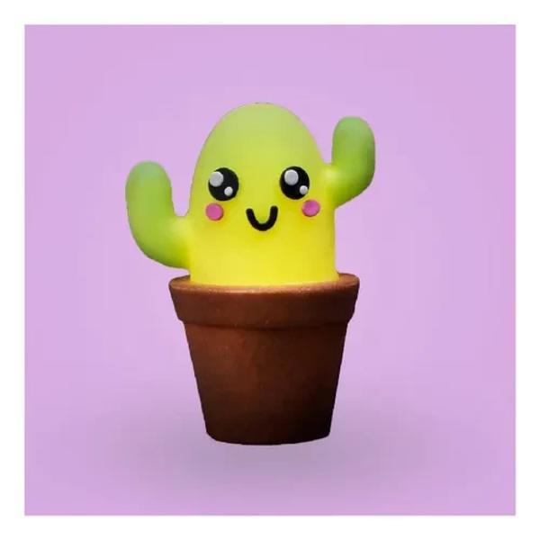 Imagem de Luminaria Cactus Kawaii com Lampada Led Abajur de Mesa - Usare Luminarias