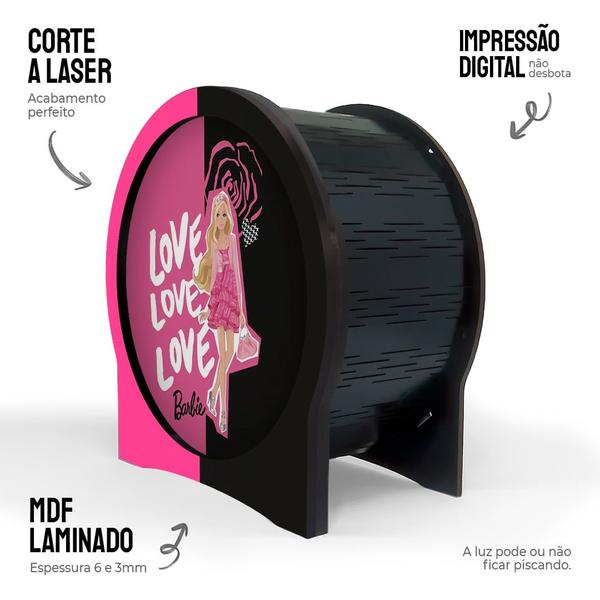 Imagem de Luminária Circular Barbie Love