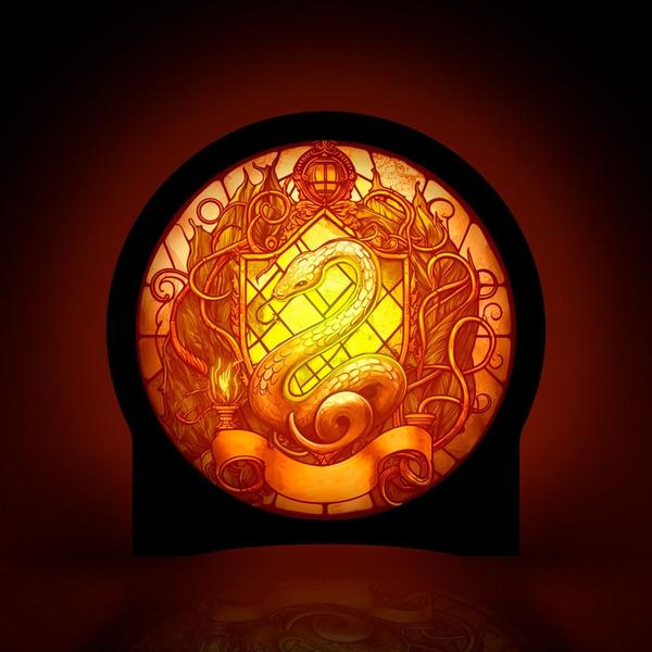 Luminária Circular - Harry Potter - Casas Sonserina - ShopC Imagem de Luminária Circular - Harry Potter - Casas Sonserina