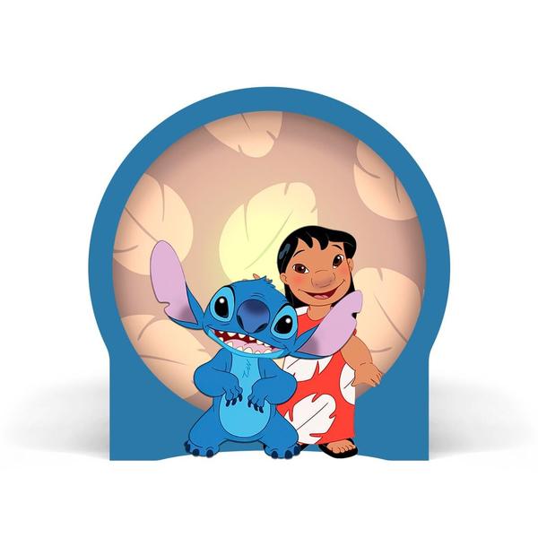 Imagem de Luminária Circular Lilo e Stitch