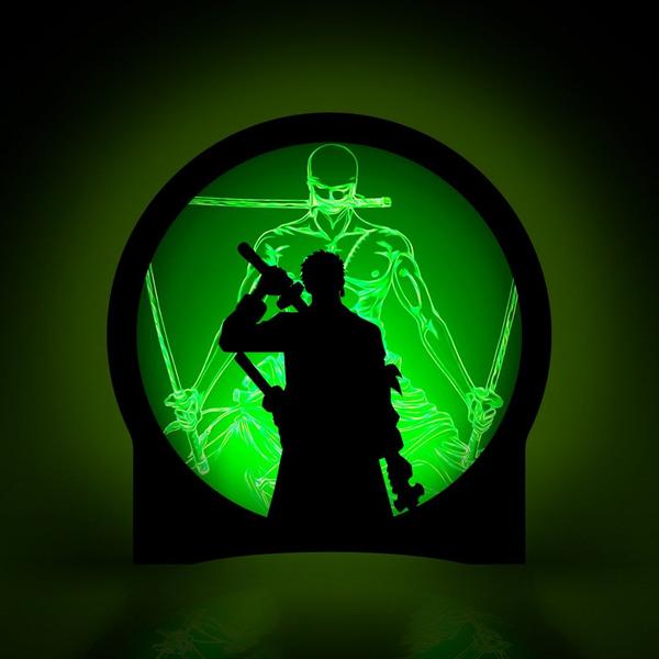 Imagem de Luminária Circular - One Piece - Zoro