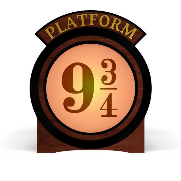 Imagem de Luminária Circular Plataforma 9 ¾ Harry Potter