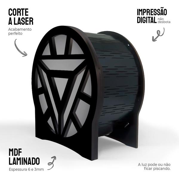 Imagem de Luminária Circular Reator Arc Homem de Ferro