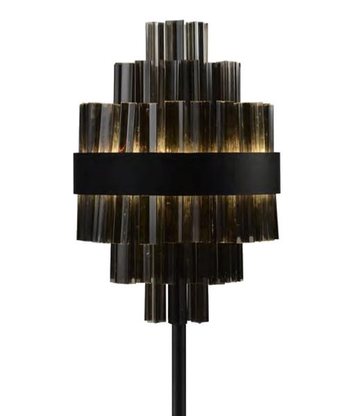 Imagem de Luminária de Chão Coluna Crown Preto Fosco 23W 2700K 170cm ZR122-SKY Starlux