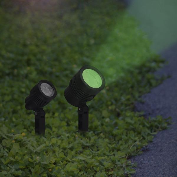 Imagem de Luminária de Chão Jardim Espeto NOIR LED MR16 6W Verde - Taschibra