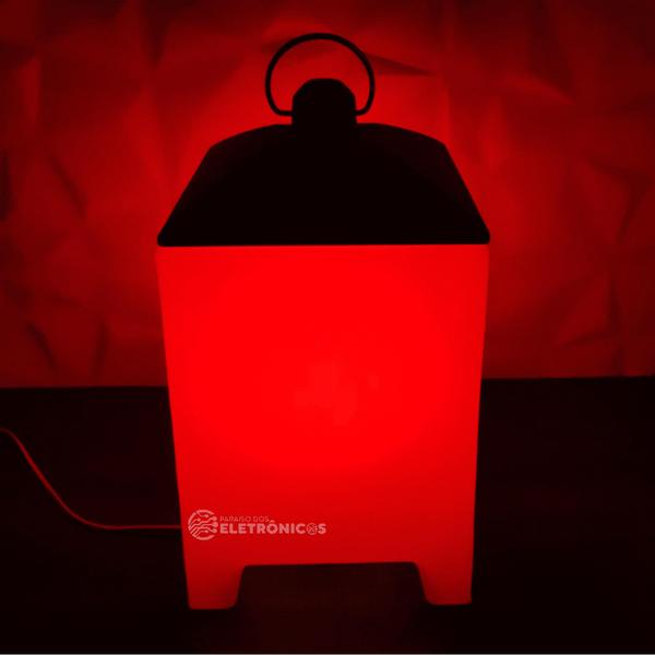 Imagem de Luminária de Chão Marroquina RGBW Para Decorar e Iluminar Com Controle Remoto 10010535