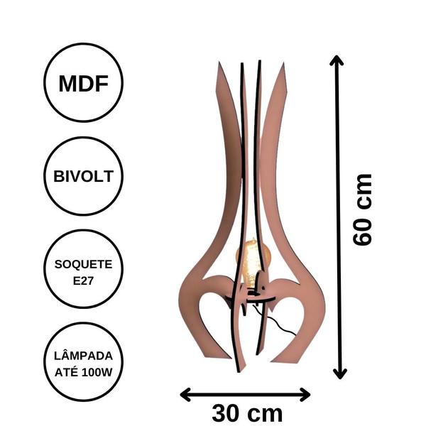 Imagem de Luminária de Chão MDF PALACE