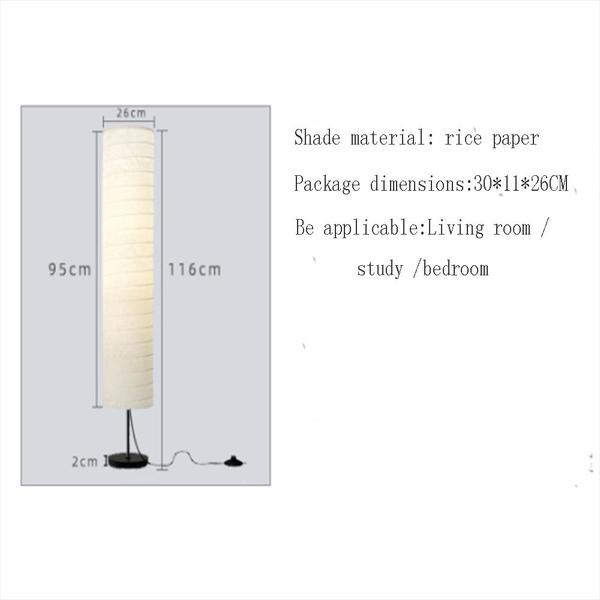 Imagem de Luminária de chão Wokex Decorative 5W Warm Light Paper 116cm