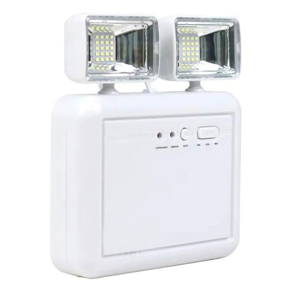 Luminaria de Emergencia 2 Farois Lampada LED Recarregavel Iluminaçao Luz Casa Comercio Empresa - Economia Solar Imagem de Luminaria de Emergencia 2 Farois Lampada LED Recarregavel Iluminaçao Luz Casa Comercio Empresa
