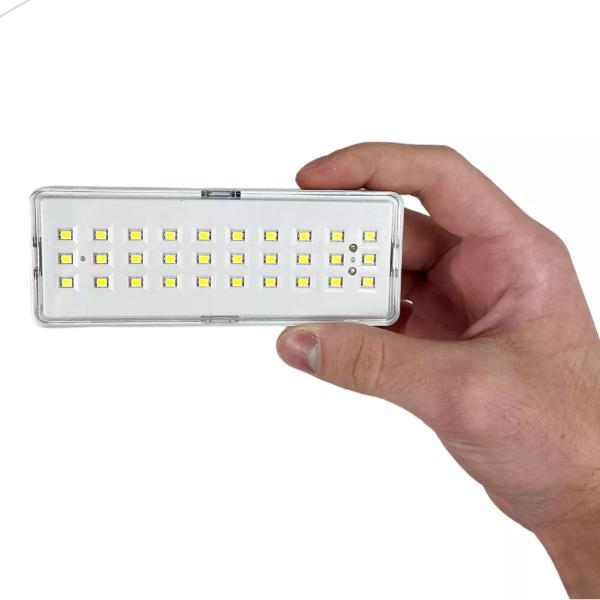 Imagem de Luminária De Emergência 30 Leds Recarregável Portátil Bivolt