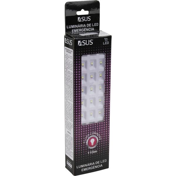 Imagem de Luminária de Emergência com 30 Leds Asus AS1937 Bivolt