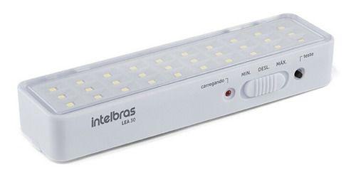 Imagem de Luminária De Emergência Intelbras Lea 30 Led Com Bateria Recarregável 1 W 100v/240v Branca