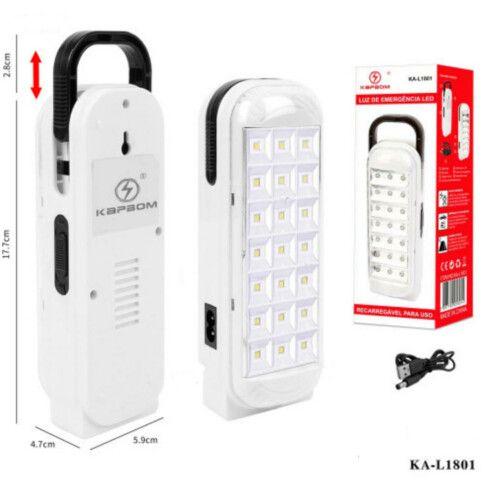 Imagem de Luminaria de Emergencia Led Recarregável 21 Led's KAPBOM - KA-L1801