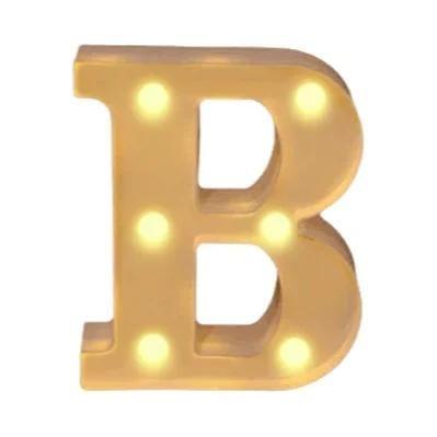 Imagem de Luminária de LED com Letras e Números - 16cm - Ideal para Casa, Casamento e Festa