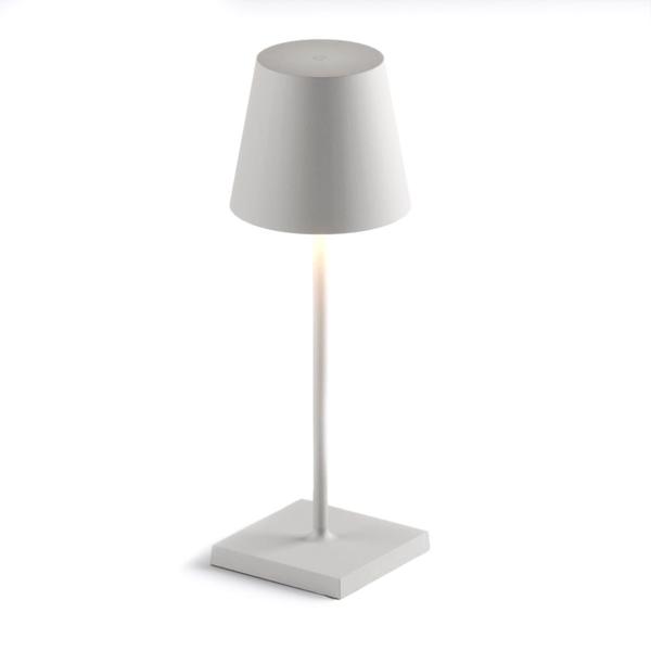 Imagem de Luminária de Mesa Abajur LED Tina Interlight - Portátil- SemFio -  Branco