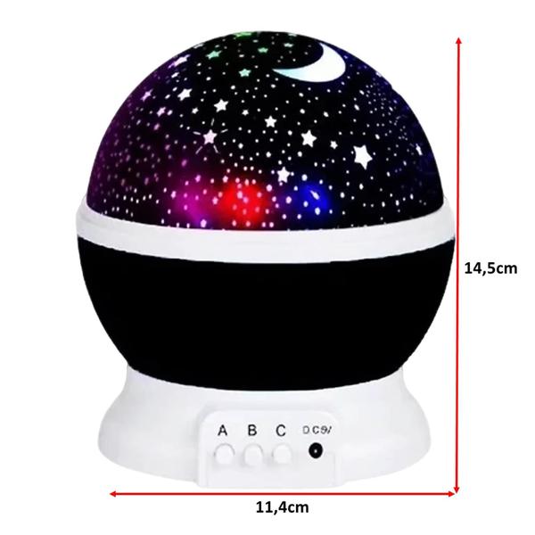 Imagem de Luminária De Mesa Abajur Projetor Globo 360º Iluminação Led LKJ124