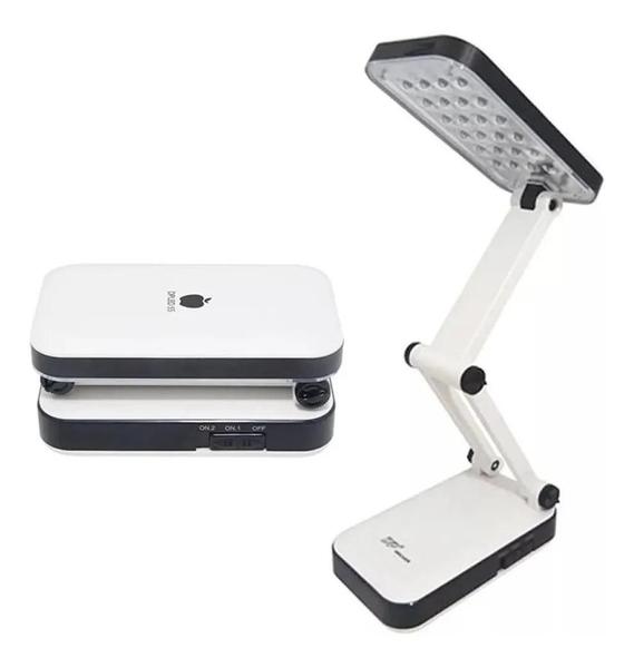 Imagem de Luminária De Mesa Articulável 24 Leds Dp Led 666 Branca