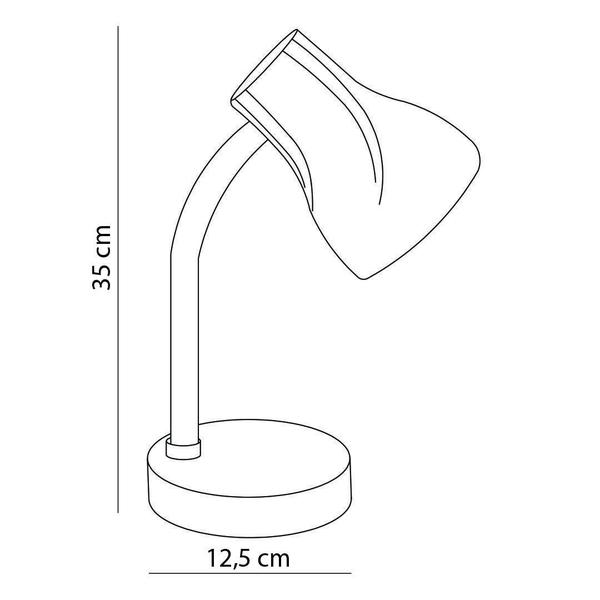 Imagem de Luminária De Mesa Articulável Spiralle Amarela Startec