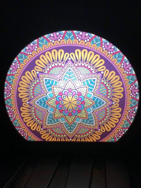 Imagem de Luminária de Mesa Decorativa Mandala Mística Bivolt